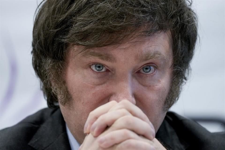 Javier Milei durante una conferencia de prensa en Buenos Aires, el 11 de octubre del 2023.