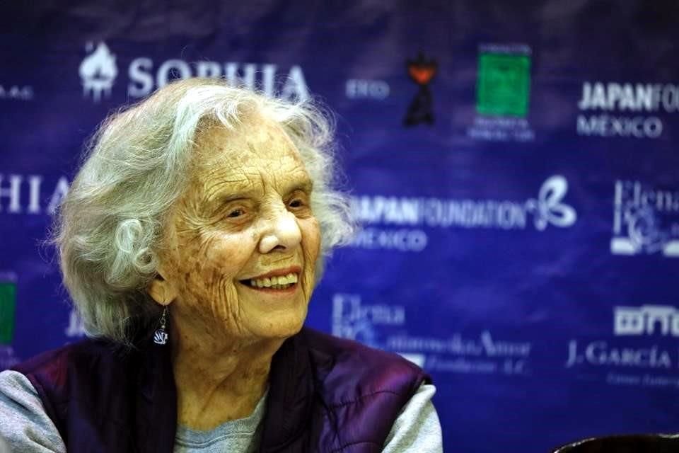 Elena Poniatowska es una de las escritoras invitadas a la cuarta edición de la Feria Internacional del Libro de Coyoacán.