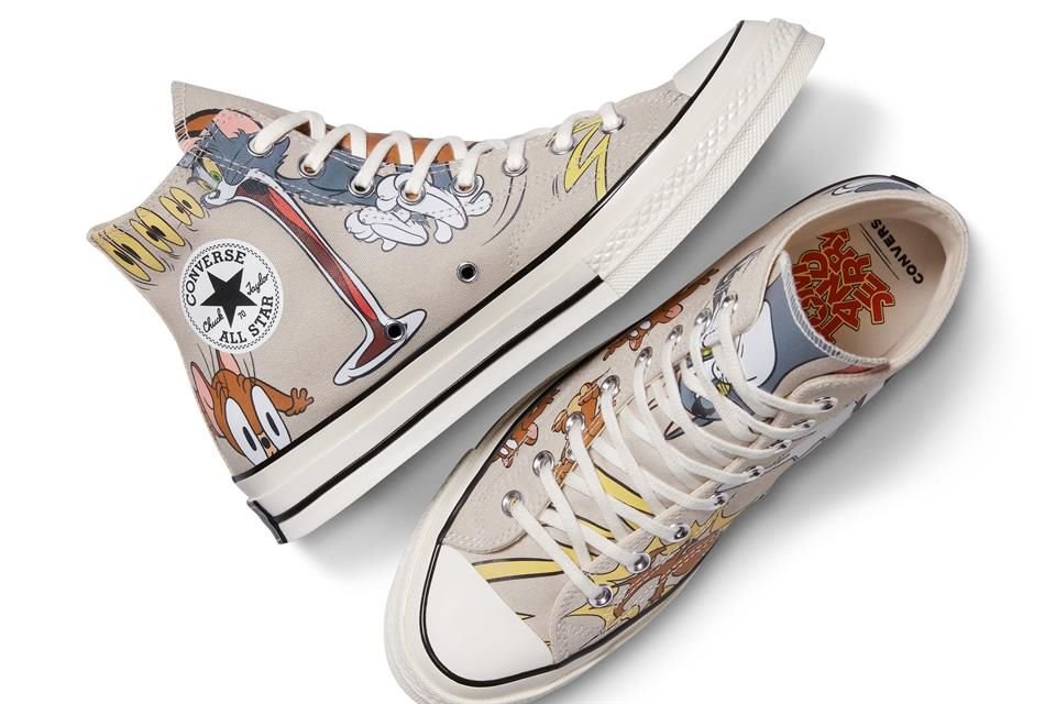 Converse lanza una colección inspirada en 'Tom & Jerry', con cinco diseños de zapatos y ropa que capturan su icónica travesura.