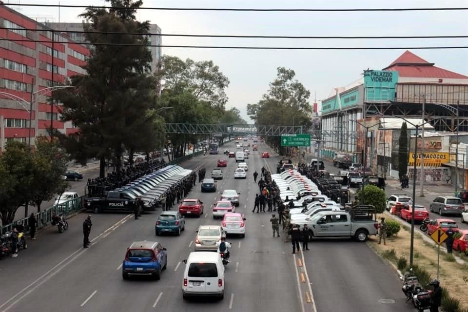 Elementos de la SSC iniciaron un operativo en zonas con altos índices de violencia en la Alcaldía Cuauhtémoc.