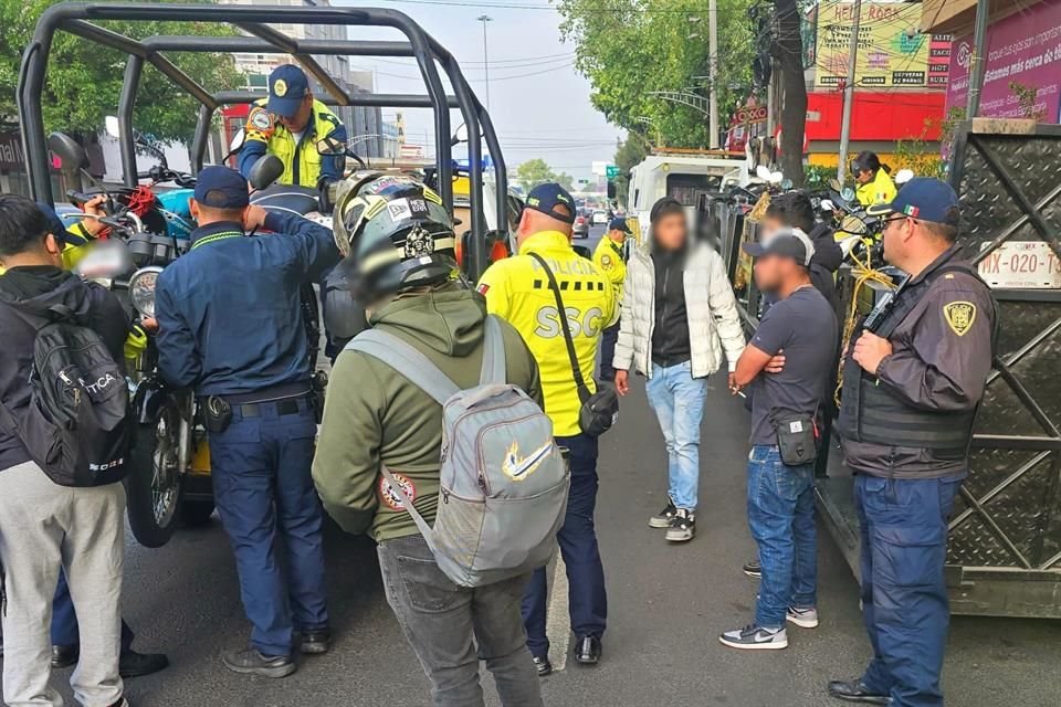 En esta ocasión el despliegue se realizó en el cruce de las Avenidas Montevideo e Instituto Politécnico Nacional.