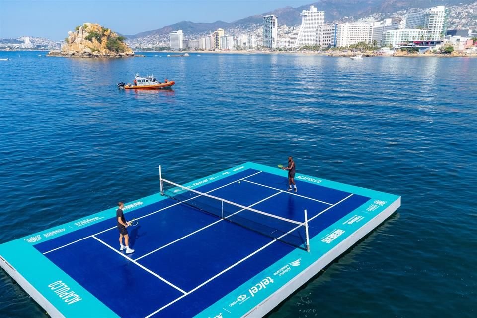 El Abierto Mexicano de Tenis 2025 está por comenzar y para ir calentando los ánimos, Holger Rune y Frances Tiafoe pelotearon en el mar.