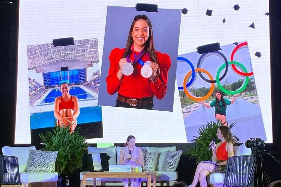 La medallista olímpica Alejandra Orozco figuró como invitada a las Tennis Talks del Abierto Mexicano de Tenis en Acapulco.