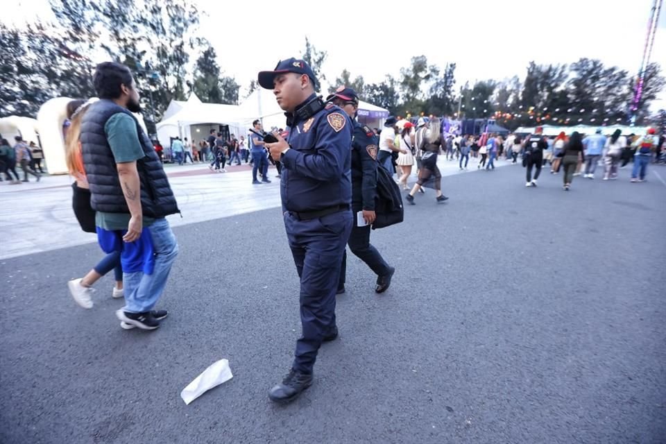 Los elementos de seguridad estuvieron atentos a cualquier situación anormal en el Autódromo Hermanos Rodríguez.