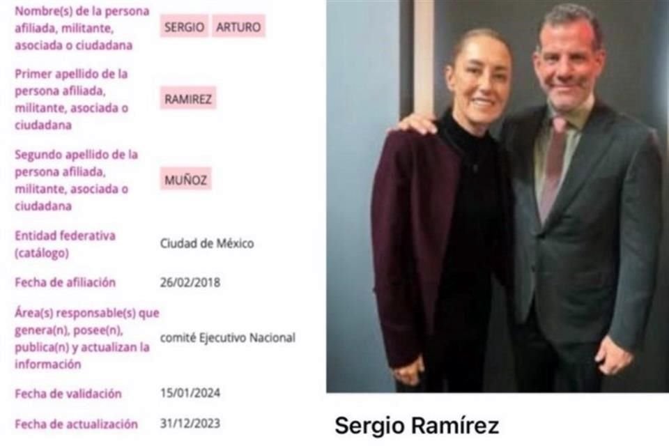 El abogado Sergio Ramírez, director del despacho que asesora al 'Mayo' Zambada, junto a la Presidenta Claudia Sheinbaum.