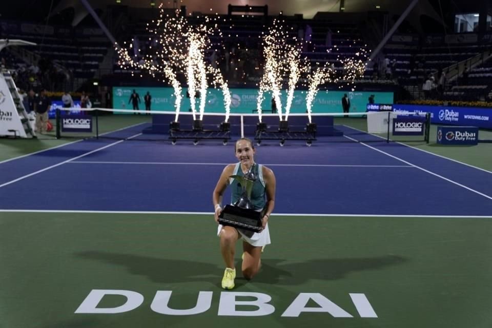 El fin de semana, Mirra Andreeva se coronó en Dubai.