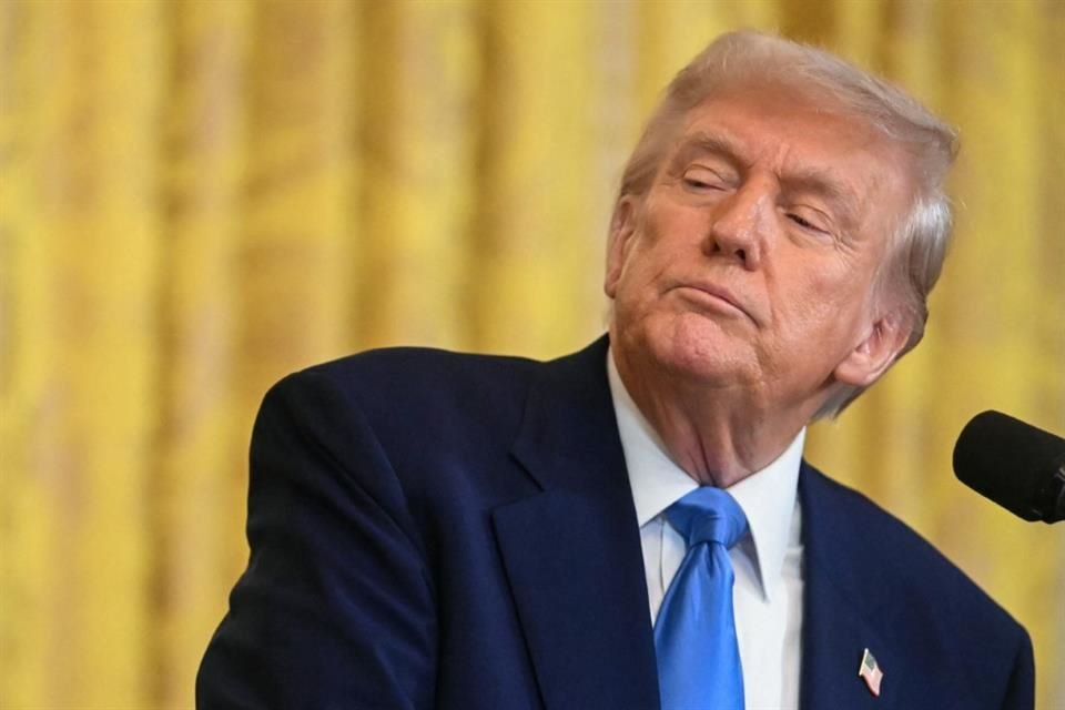 El Presidente de Estados Unidos, Donald Trump, durante una conferencia de prensa en la Casa Blanca.