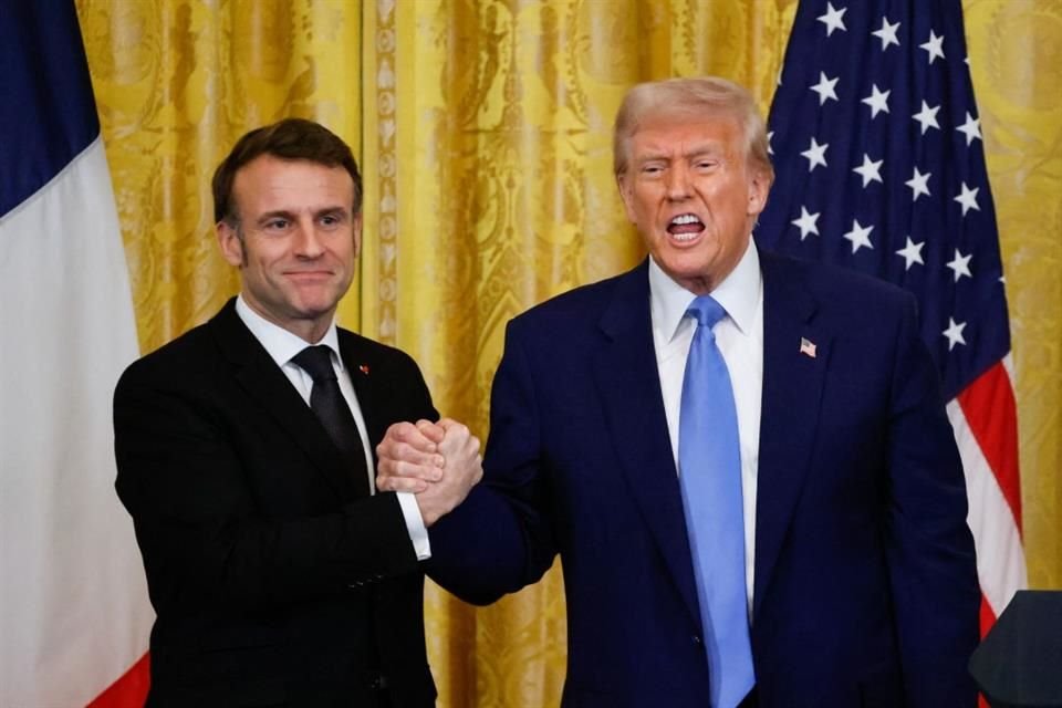 Emmanuel Macron y Donald Trump se reunieron en la Casa Blanca para hablar de la guerra de Ucrania y Rusia.