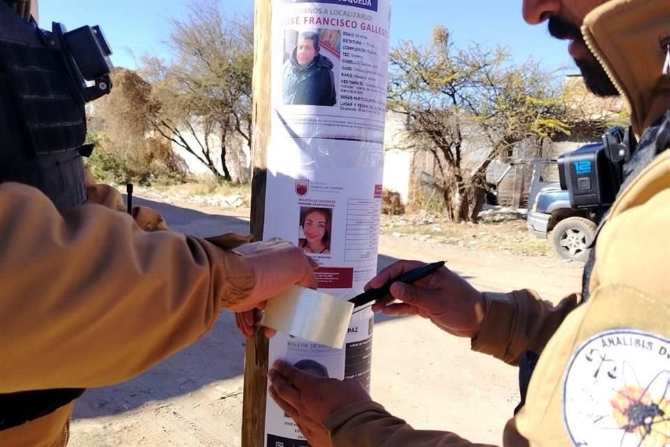 Algunos de los secuestrados contaban con fichas de búsqueda y son residentes de diversos Municipios de Zacatecas: solamente una persona aseguró ser de Aguascalientes.