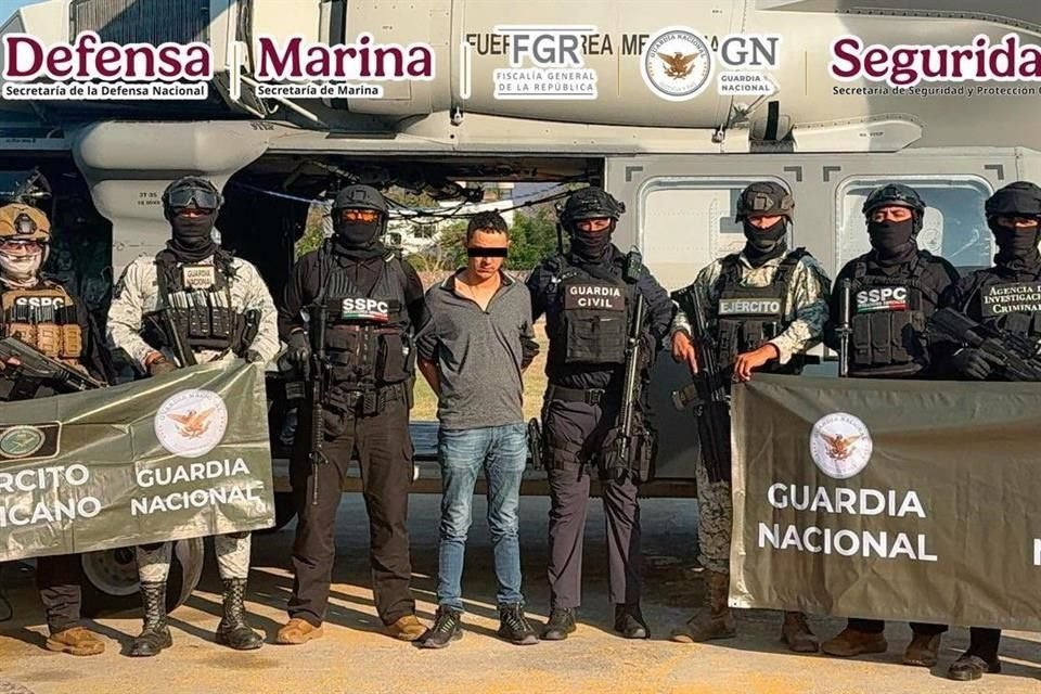 El detenido fue identificado por la SSPC como Gerardo 'N'.