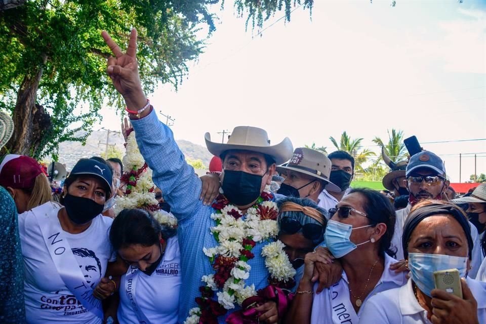 Félix Salgado Macedonio, aspirante al Gobierno de Guerrero por Morena.