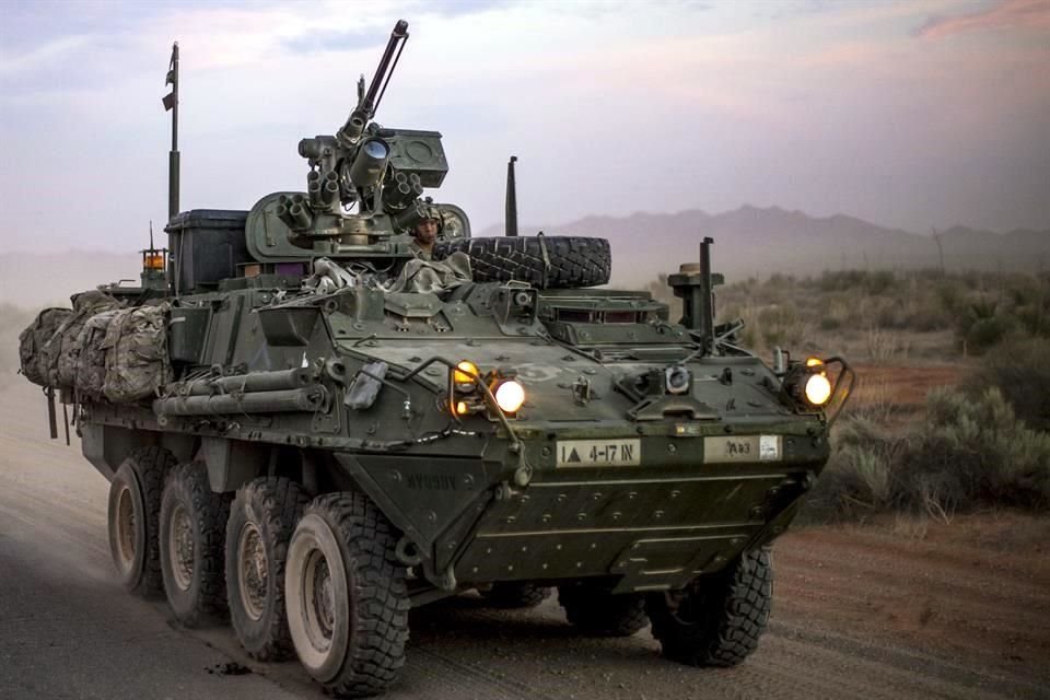 La última vez que Stryker brindó apoyo a la misión de la frontera sur fue en 2012, señaló el Comando Norte de EU.