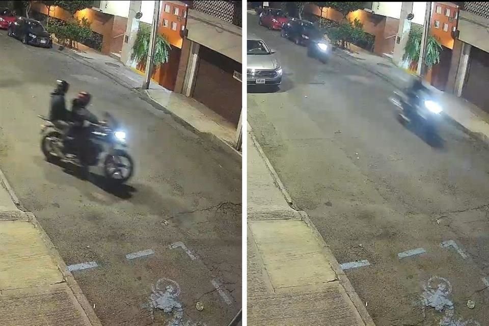 En menos de un minuto, el sujeto violó el seguro del manubrio y arrancó la moto, ante la presencia de otros colonos que circulaban en coches o caminaban con sus mascotas.