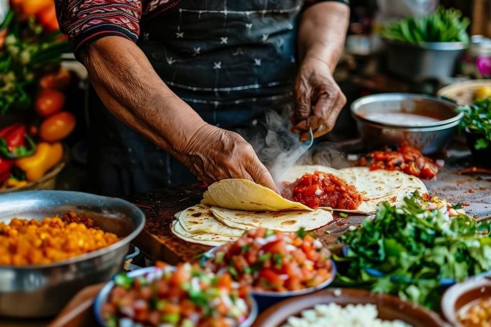 Las mayoras son las mujeres que realizan platillos tradicionales de la cocina mexicana.