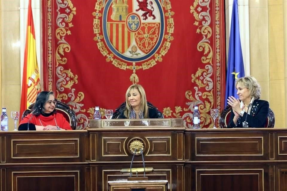 La Ministra Norma Piña participó en la misma mesa que Isabel Perelló, presidenta del Tribunal Supremo español. Ambas son las primeras mujeres al frente del Poder Judicial en sus respectivos países.