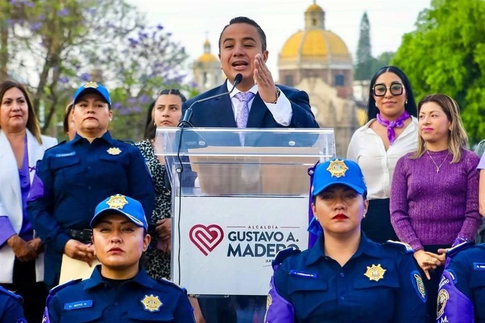 Janecarlo Lozano, Alcalde de Gustavo A. Madero, anunció que las policías fueron capacitadas en atención con perspectiva de género y derechos humanos.