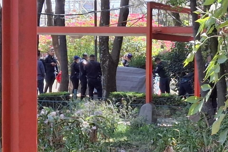 Elementos de la Policía Auxiliar se movilizaron en el área.