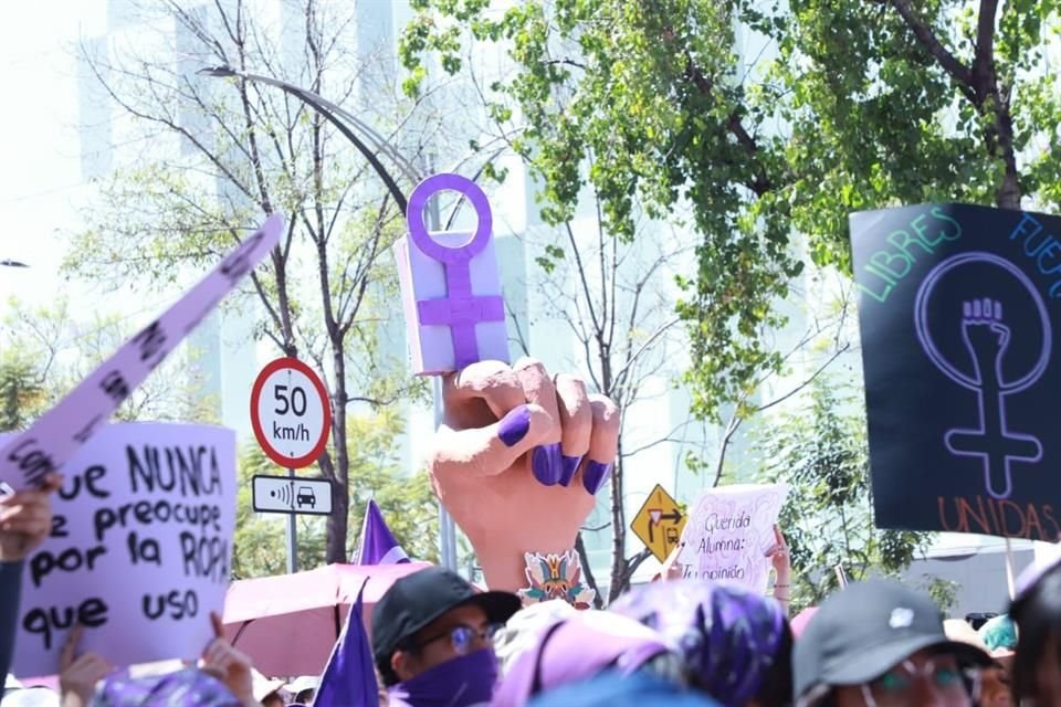 Las mujeres pidieron un alto a la violencia de género.