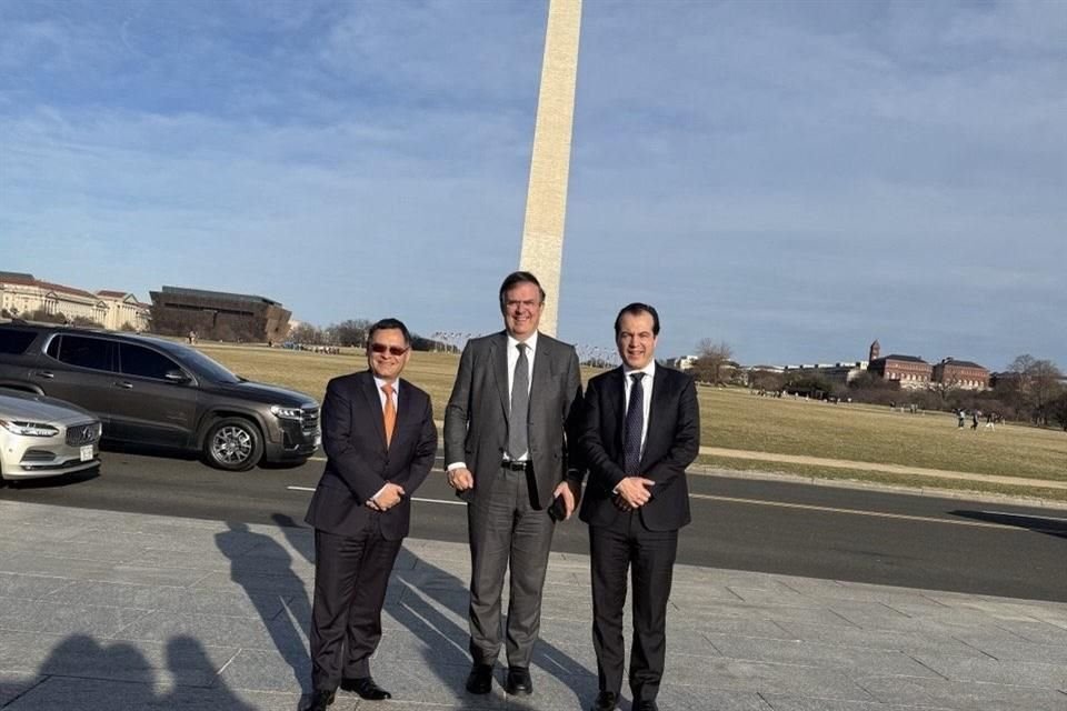 El Secretario de Economía de México, Marcelo Ebrard, llegó a la capital de Estados Unidos para abogar contra aranceles a acero y aluminio.