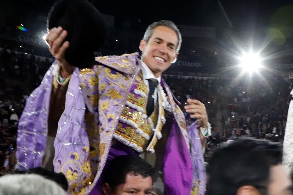 Diego Silveti fue el último torero mexicano que salió en hombros de la Plaza México, en su reciente temporada del 79 Aniversario.