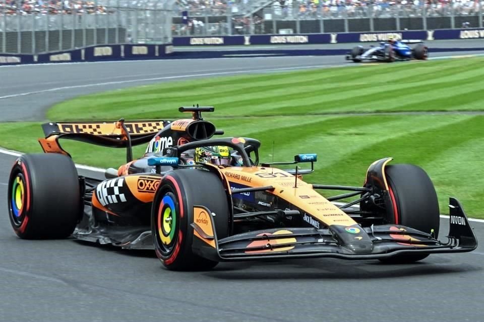 Oscar Piastri, si bien no marcó mucha distancia de Mercedes y Red Bull, fue el más rápido en su casa para culminar los entrenamientos libres.