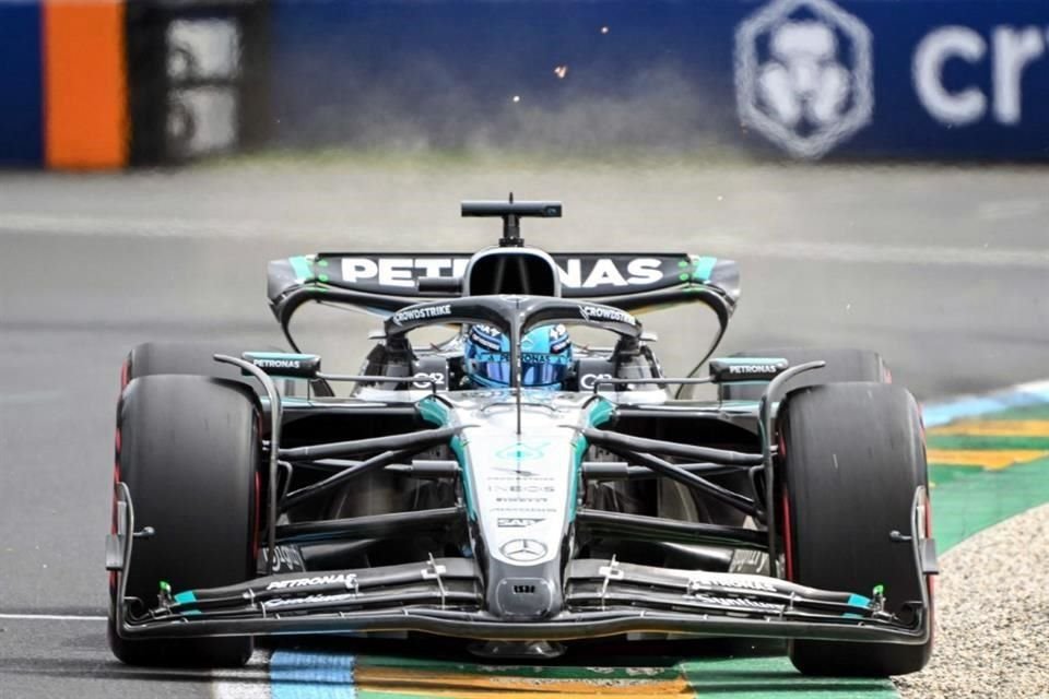 George Russell mantuvo fuerte a Mercedes en la P3 al quedarse con el segundo mejor tiempo en el circuito de Melbourne.