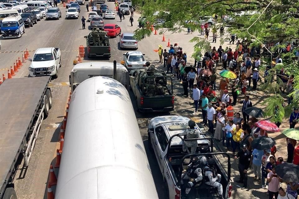 La movilización para el acto que encabezó la Mandataria en la tierra natal de López Obrador.