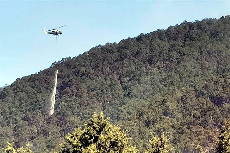 El incendio se desató al mediodía de este sábado, justo frente a la población de El Tunal, a unos 50 kilómetros de Saltillo.