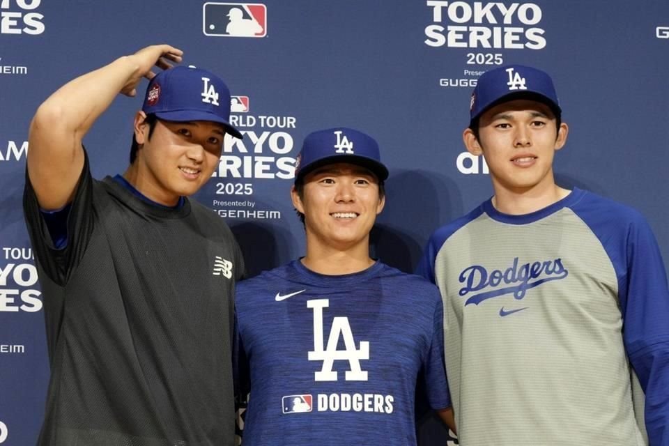 Shohei Ohtani, Yoshinobu Yamamoto y Roki Sasaki son los tres japoneses que presume Dodgers en su roster.