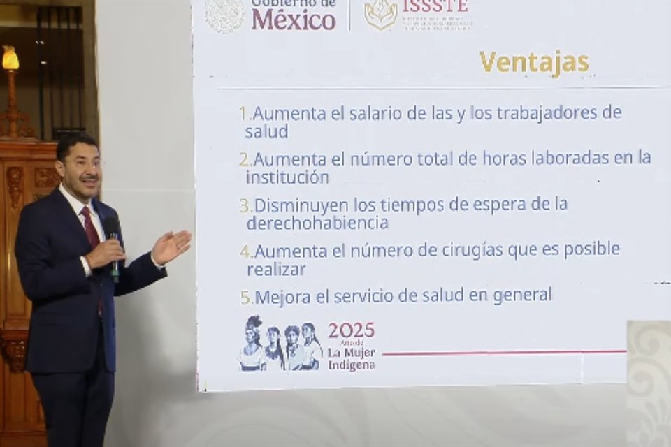 Director de ISSSTE anunció la ampliación voluntaria de las jornadas de trabajo de 6 y 6 y media horas a 8 horas con aumento de salario.