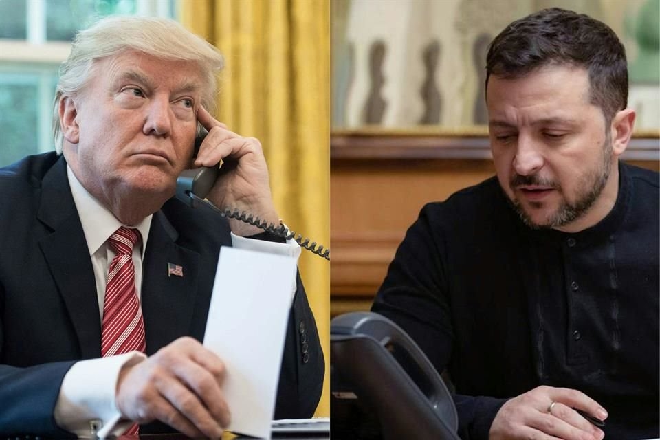 Donald Trump y Volodymyr Zelensky.