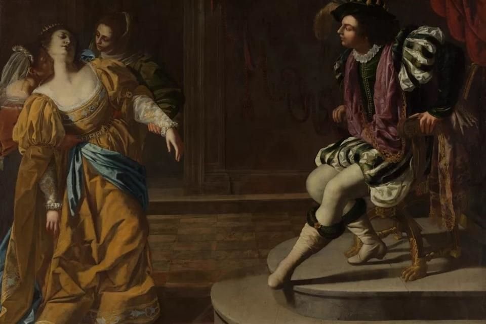 Gentileschi fue autodidacta y superó los obstáculos de la época para dedicarse a la pintura; en la imagen,  'Ester y Asuero (ca. 1628)'.