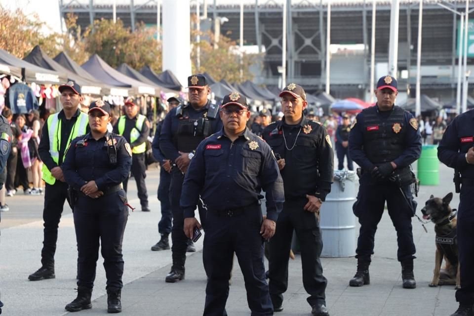 Mil 226 agentes, 43 patrullas y hasta drones se desplegaron en las inmediaciones del Estadio GNP para el concierto de Shakira en CDMX.