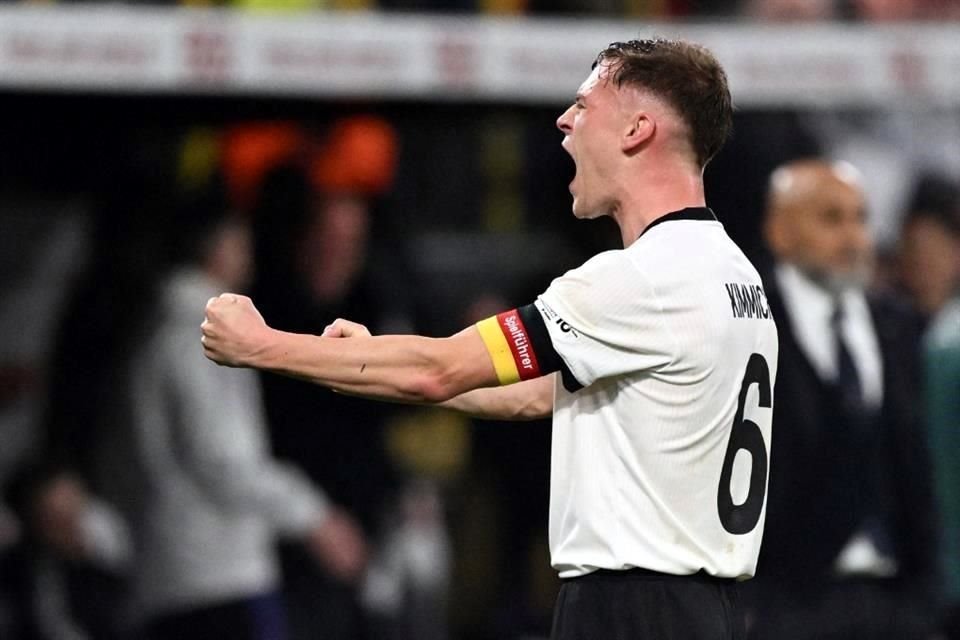 Joshua Kimmich fue el encargado de abrir el marcador y al final así reaccionó tras el silbatazo final.