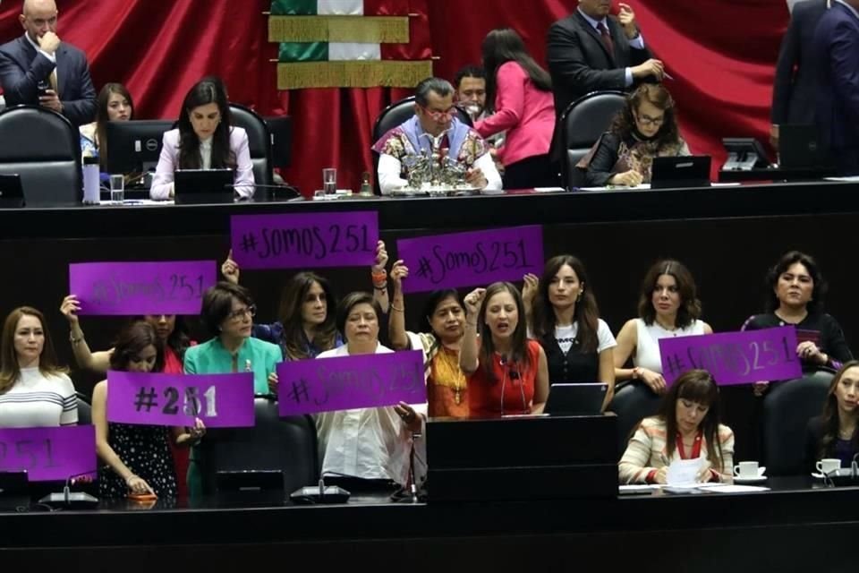 Anayeli Muñoz, de MC, exigió congruencia a legisladoras y legisladoras para no 'traicionar' a millones de mujeres.