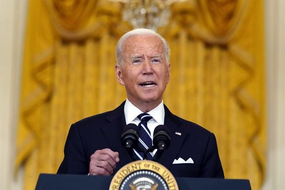 Joe Biden en un discurso el lunes en la Casa Blanca.