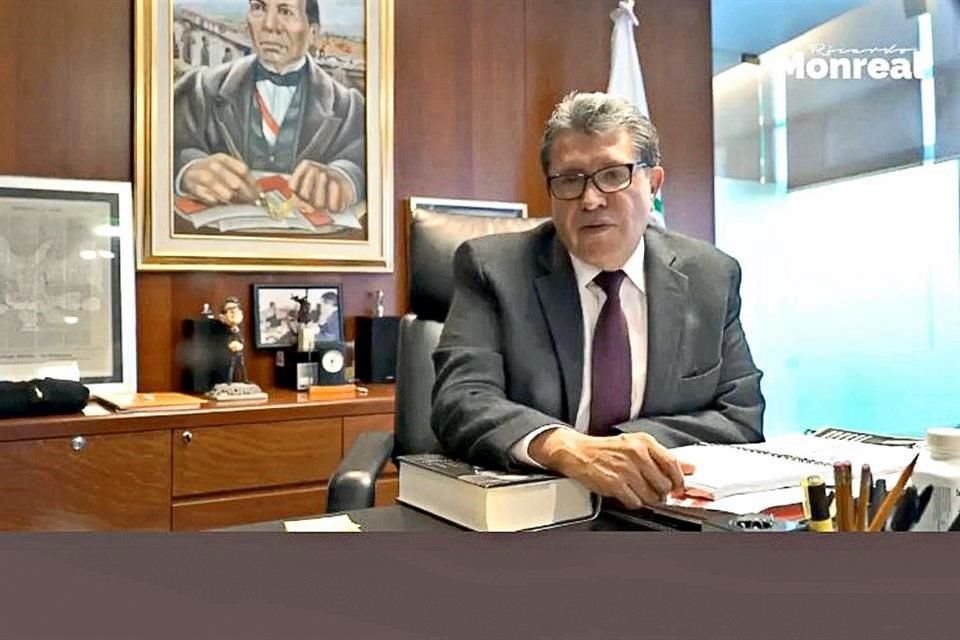 Ricardo Monreal, coordinador de Morena en el Senado.