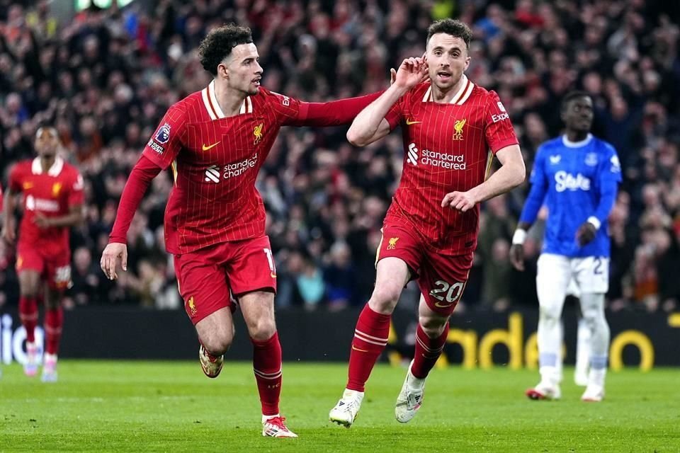 Diogo Jota marcó el único tanto del triunfo del Liverpool.
