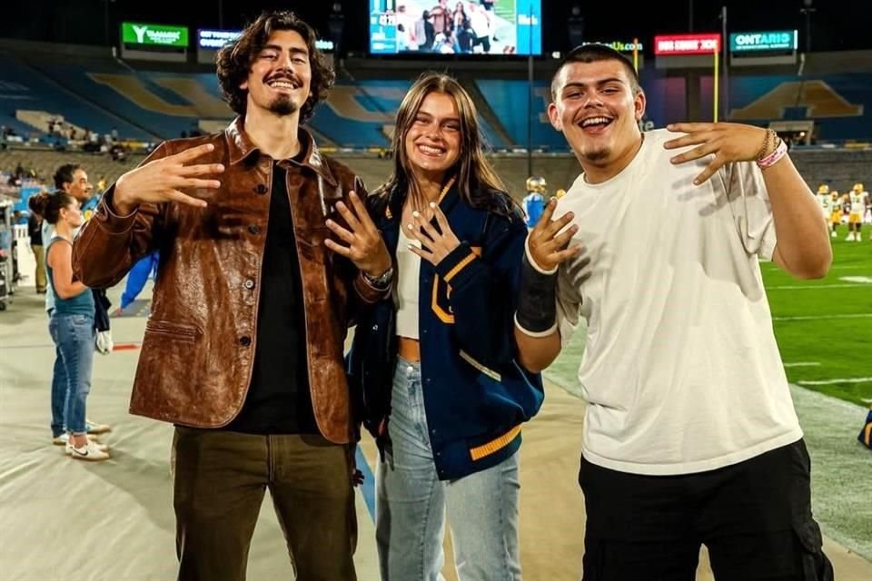 Jaime, Gaby y Marcos, los tres hermanos Jáquez.