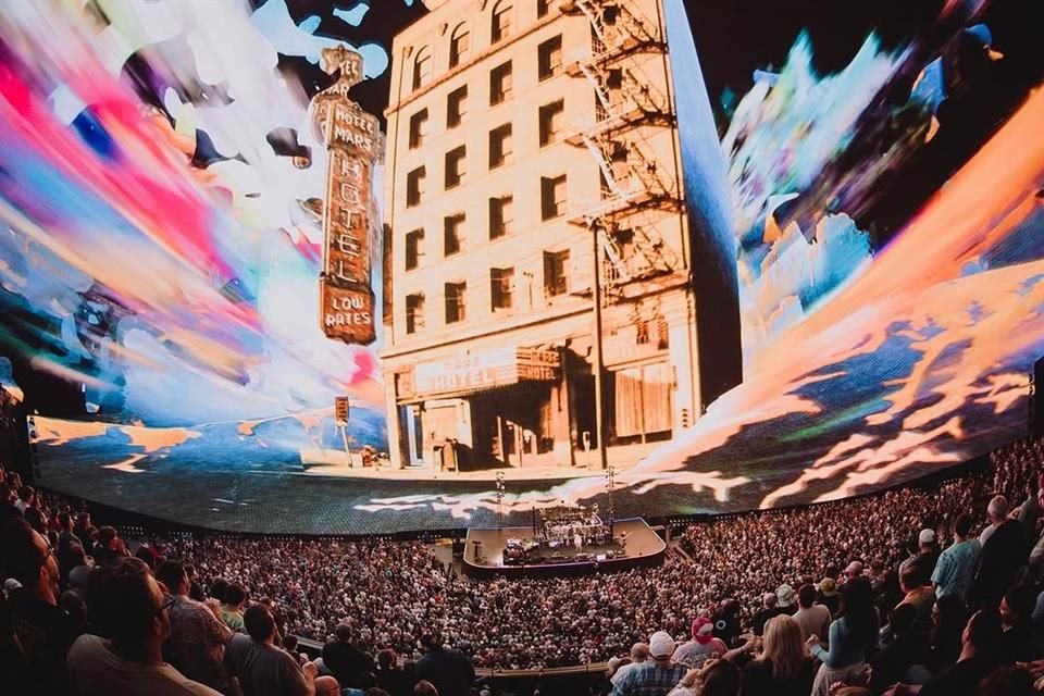 Sphere en Las Vegas ha sido sede de numerosas presentaciones con efectos visuales únicos.