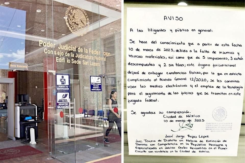 Trabajadores del PJ acusaron que en varios juzgados y tribunales del País carecen de impresoras, tóner y papelería para realizar labores.