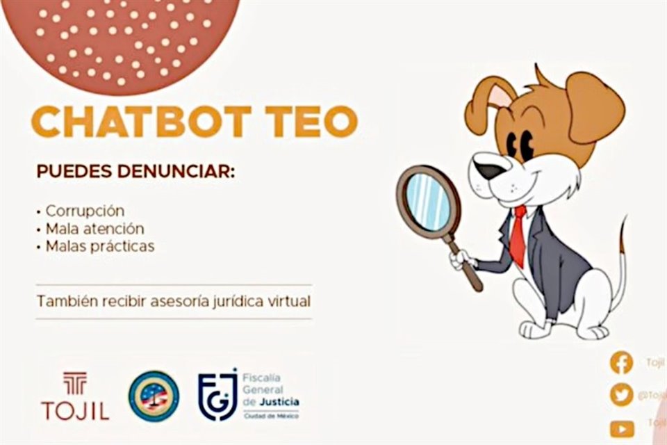 TEO, el chatbot que buscaba combatir corrupción en Fiscalías y Secretarías de Seguridad de 6 entidades como CDMX y Edomex, fue suspendido.