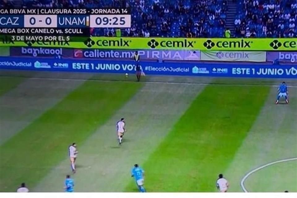 El anuncio apareció durante un partido disputado entre el Cruz Azul y los Pumas.