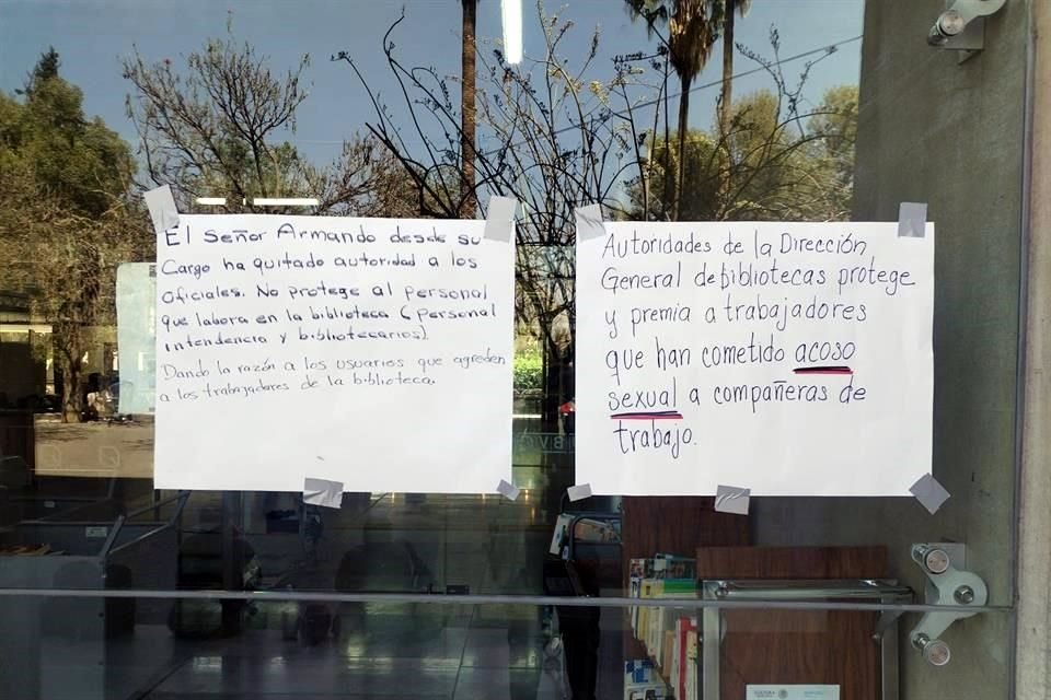 Este miércoles arribó a la Vasconcelos el coordinador nacional de Relaciones Laborales de la Secretaría de Cultura, Jorge Luis Domínguez, para dialogar con los manifestantes.