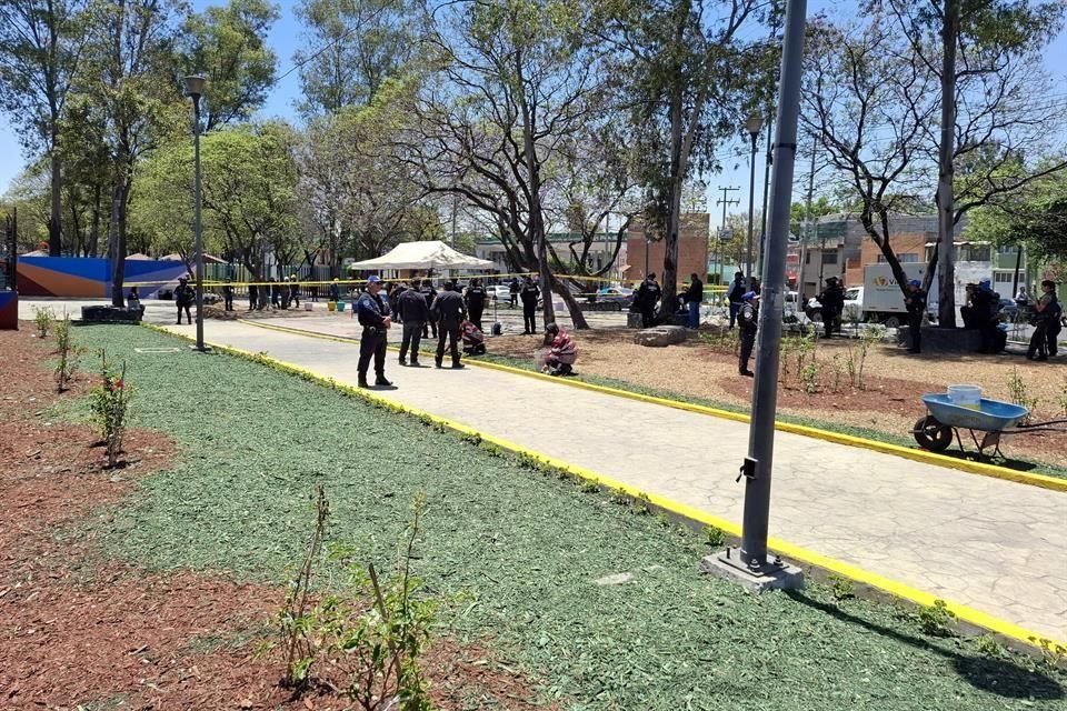 En el punto se utilizó maquinaria especial y binomios caninos.