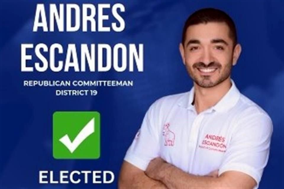 El hijo de Rutilio Escandón, ex Gobernador de Chiapas por Morena, Andrés Escandón, se unió al Partido Republicano en EU, la corriente conservadora del Presidente estadounidense Donald Trump.