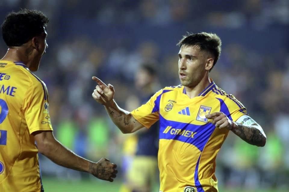 El capitán de Tigres anotó su segundo gol en el torneo.