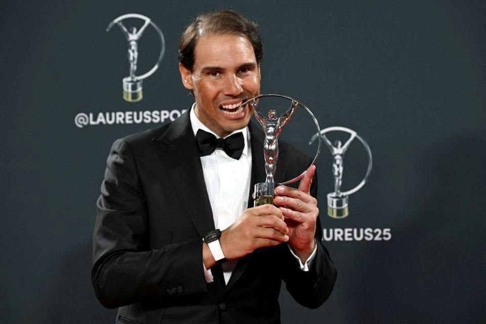 Rafael Nadal ganó el Premio Laureus como Ícono Deportivo por todos sus logros como tenista profesional.