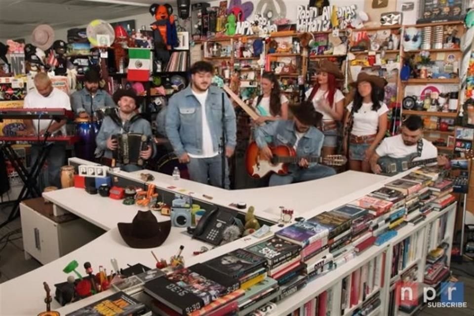 Grupo Frontera llevó su sabor norteño a Tiny Desk con temas como 'Un x100to' y 'El Amor de su Vida', y guiño a Grupo Firme.