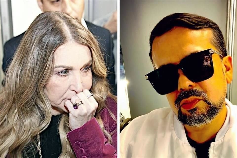 Alicia Villarreal (izq.) y Cruz Martínez acudieron hoy al Palacio de Justicia por el caso de denuncia familiar.